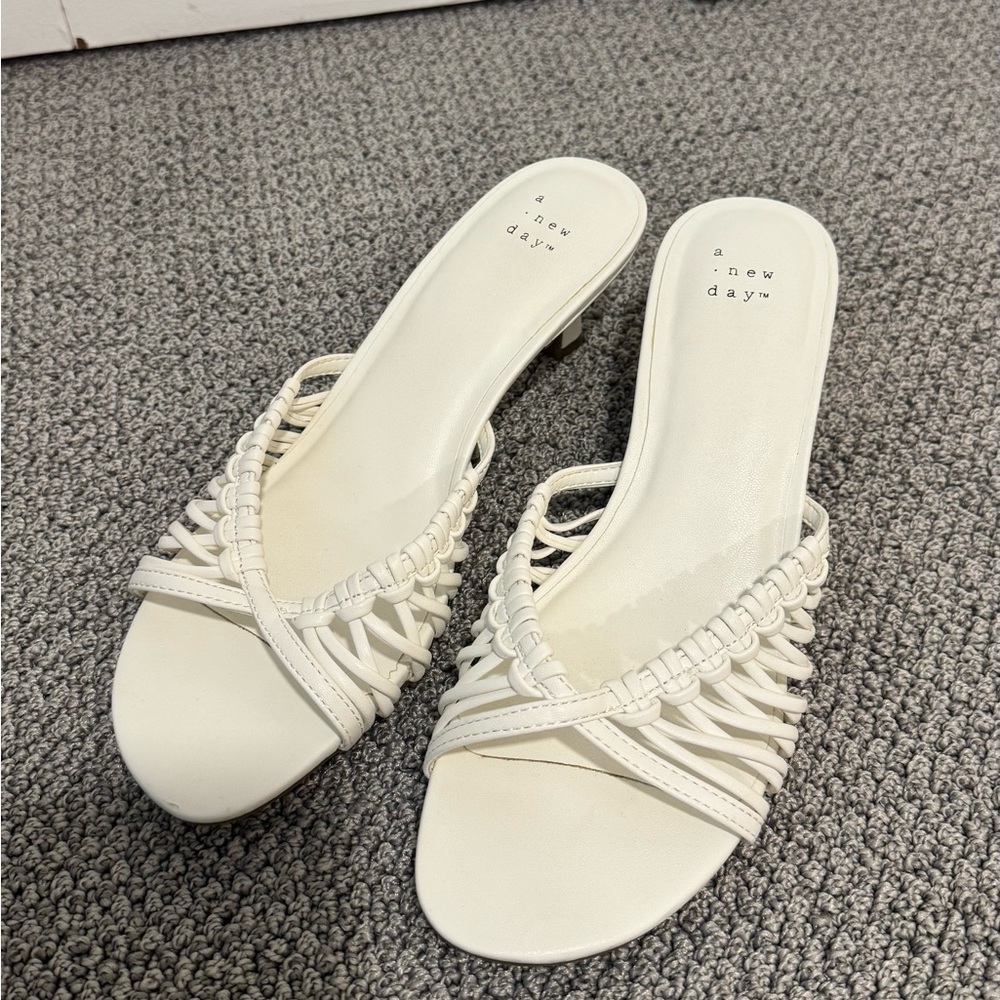 Target white kitten heel